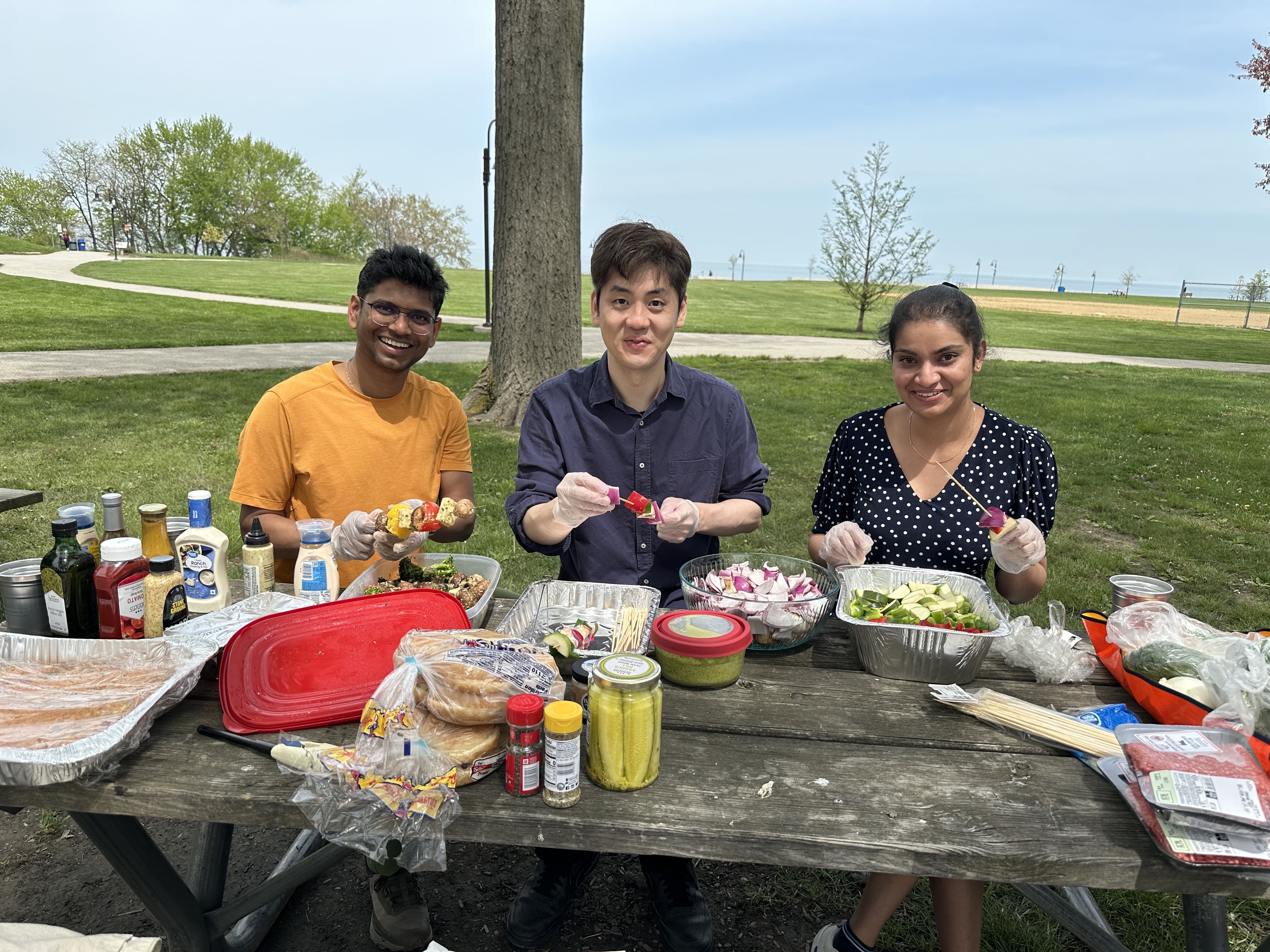 The first lab BBQ and farewell to Seonghwan!