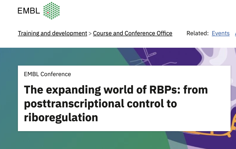 Joe presents at the EMBL RBP meeting